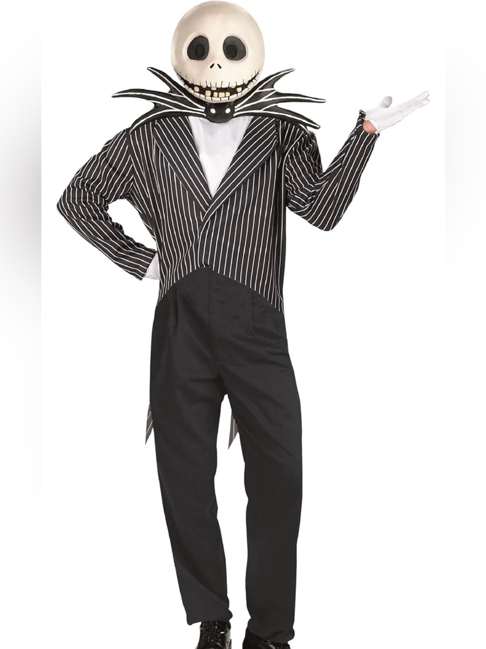 HALLOWEEN - Jack Skellington Black Striped Adult Costume